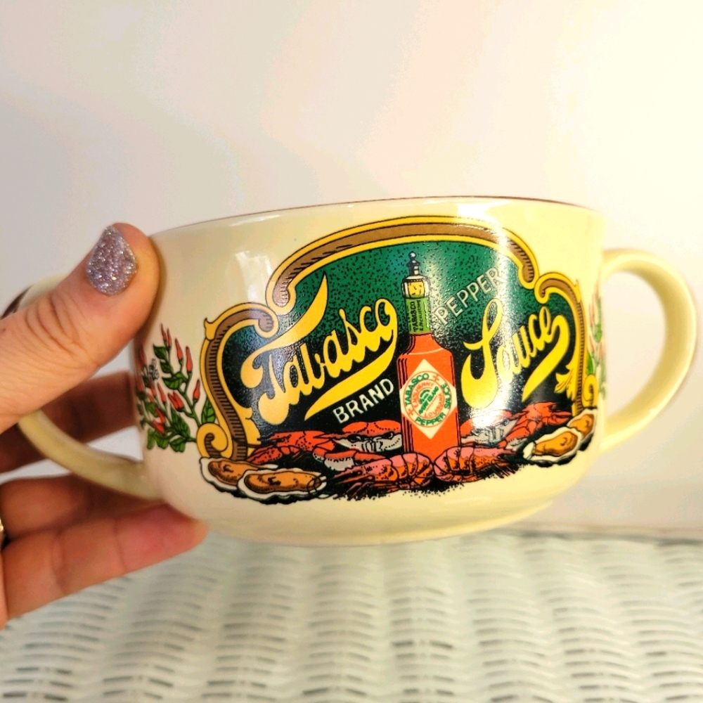 🌵Tabasco Sauce Soup Mug Vintage